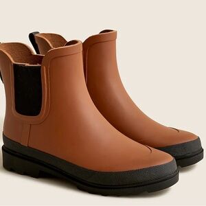 NWT JCrew Short Lug-sole Rain Boots -size 10
